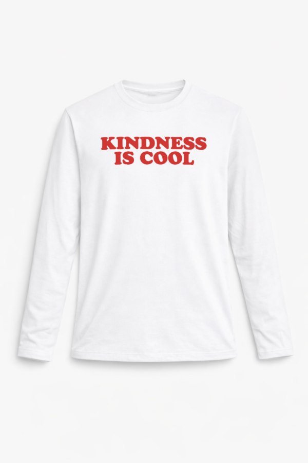 KINDNESS LONG TEE – LOVE RED